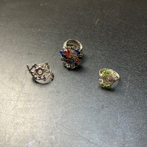 Lot of 3 Uncommon Rings